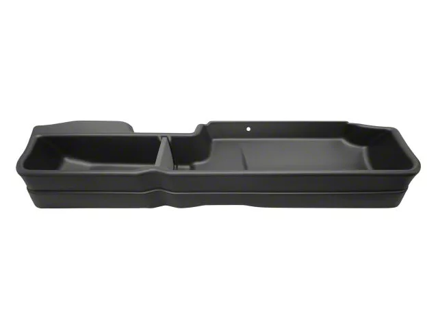 GearBox Under Seat Storage Box; Black (19-24 Sierra 1500 Double Cab)