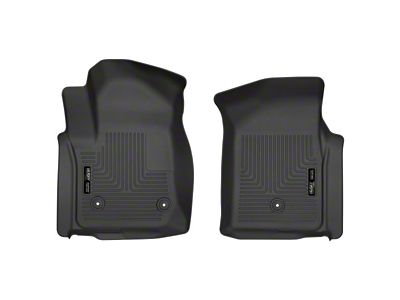 Husky Liners WeatherBeater Front Floor Liners; Black (19-24 Sierra 1500 Regular Cab)