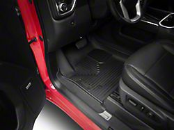 Husky Liners WeatherBeater Front and Second Seat Floor Liners; Black (19-26 Sierra 1500 Crew Cab w/ Rear Underseat Storage)