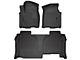 Husky Liners WeatherBeater Front and Second Seat Floor Liners; Black (19-24 Sierra 1500 Double Cab)