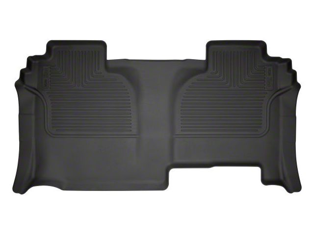 Husky Liners WeatherBeater Second Seat Floor Liner; Black (19-24 Sierra 1500 Double Cab)