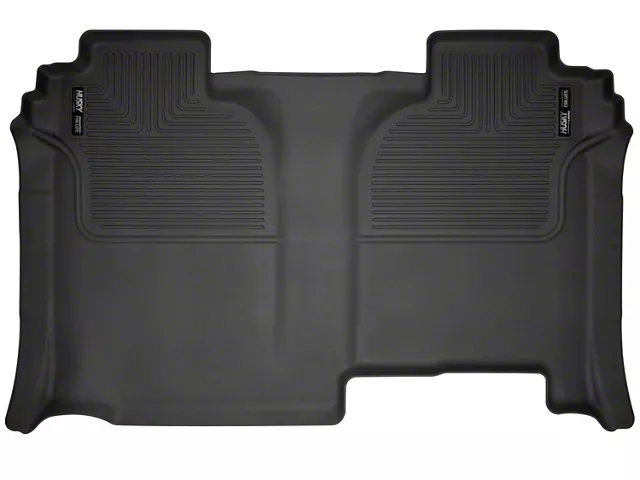 Husky Liners X-Act Contour Second Seat Floor Liner; Black (19-24 Sierra 1500 Crew Cab w/o Factory Storage Box)