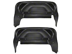 Rear Wheel Well Guards; Black (15-19 Sierra 2500 HD SRW)