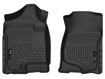 Husky Liners WeatherBeater Front Floor Liners; Black (07-14 Sierra 2500 HD Extended Cab, Crew Cab)