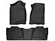 Husky Liners WeatherBeater Front and Second Seat Floor Liners; Footwell Coverage; Black (07-14 Sierra 2500 HD Crew Cab)