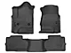 Husky Liners WeatherBeater Front and Second Seat Floor Liners; Footwell Coverage; Black (15-19 Sierra 2500 HD Double Cab)