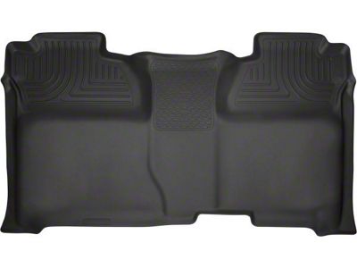 Husky Liners WeatherBeater Second Seat Floor Liner; Full Coverage; Black (15-19 Sierra 2500 HD Crew Cab)