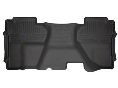 Husky Liners WeatherBeater Second Seat Floor Liner; Full Coverage; Black (15-19 Sierra 2500 HD Double Cab)