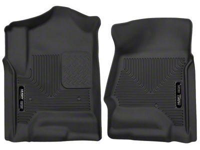 X-Act Contour Front Floor Liners; Black (15-19 Sierra 2500 HD Double Cab, Crew Cab)