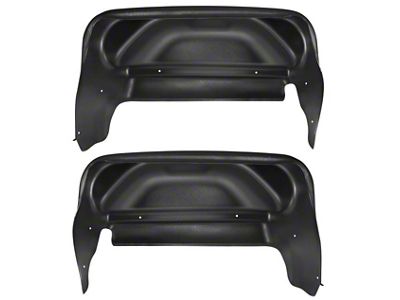 Husky Liners Rear Wheel Well Guards; Black (15-19 Sierra 3500 HD SRW)