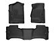 Husky Liners WeatherBeater Front and Second Seat Floor Liners; Footwell Coverage; Black (15-19 Sierra 3500 HD Crew Cab)
