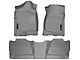 Husky Liners WeatherBeater Front and Second Seat Floor Liners; Footwell Coverage; Gray (07-14 Sierra 3500 HD Crew Cab)