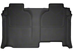 Husky Liners WeatherBeater Second Seat Floor Liner; Full Coverage; Black (20-26 Sierra 3500 HD Crew Cab w/o Rear Underseat Storage)