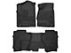 X-Act Contour Front and Second Seat Floor Liners; Black (15-19 Sierra 3500 HD Double Cab)