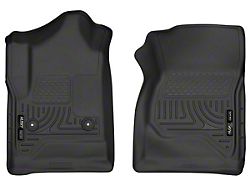 Husky Liners X-Act Contour Front Floor Liners; Black (15-19 Sierra 3500 HD Regular Cab)