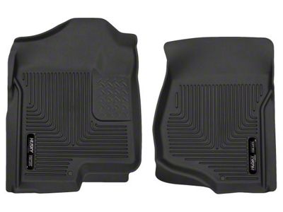Husky Liners X-Act Contour Front Floor Liners; Black (07-14 Sierra 3500 HD Extended Cab, Crew Cab)