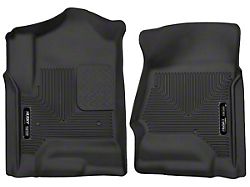 Husky Liners X-Act Contour Front Floor Liners; Black (15-19 Sierra 3500 HD Double Cab, Crew Cab)