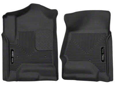 Husky Liners X-Act Contour Front Floor Liners; Black (15-19 Sierra 3500 HD Double Cab, Crew Cab)