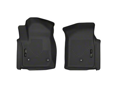 X-Act Contour Front Floor Liners; Black (20-24 Sierra 3500 HD Regular Cab)