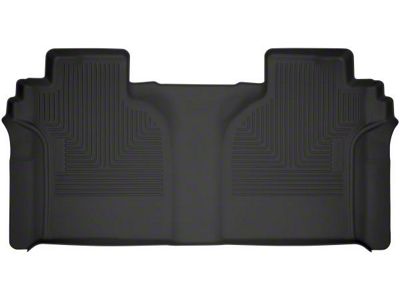Husky Liners X-Act Contour Second Seat Floor Liner; Black (20-24 Sierra 3500 HD Crew Cab)