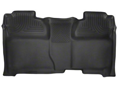 Husky Liners X-Act Contour Second Seat Floor Liner; Full Coverage; Black (15-19 Sierra 3500 HD Crew Cab)