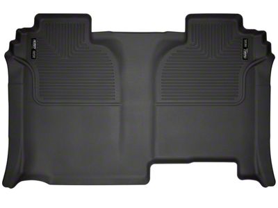 Husky Liners X-Act Contour Second Seat Floor Liner; Black (19-25 Silverado 1500 Crew Cab w/o Factory Storage Box)