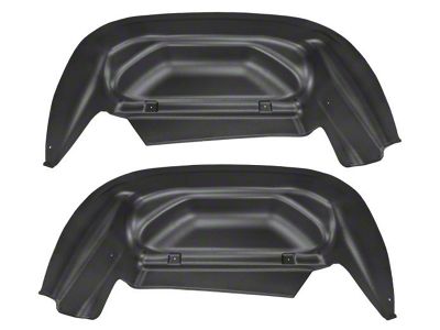 Rear Wheel Well Guards; Black (15-19 Silverado 2500 HD)