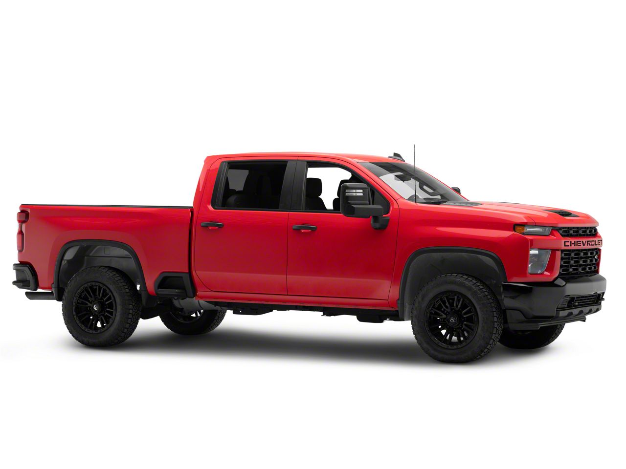 LOVE RAT（RED Ver.） Husky Liners Silverado 2500 Rear Wheel Well Guards; Black