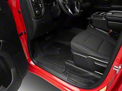 Husky Liners WeatherBeater Front and Second Seat Floor Liners; Black (20-26 Silverado 2500 HD Crew Cab w/ Rear Underseat Storage)
