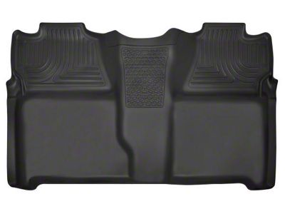 Husky Liners WeatherBeater Second Seat Floor Liner; Full Coverage; Black (07-14 Silverado 2500 HD Crew Cab)