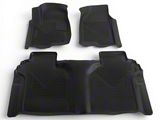 Husky Liners X-Act Contour Front and Second Seat Floor Liners; Black (20-26 Silverado 2500 HD Crew Cab)