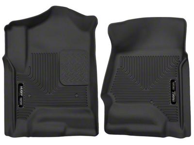 Husky Liners X-Act Contour Front Floor Liners; Black (15-19 Silverado 2500 HD Double Cab, Crew Cab)