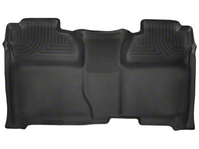 Husky Liners X-Act Contour Second Seat Floor Liner; Full Coverage; Black (15-19 Silverado 2500 HD Crew Cab)