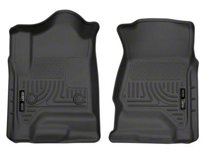 Husky Liners WeatherBeater Front Floor Liners; Black (15-19 Silverado 3500 HD Double Cab, Crew Cab)