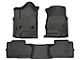Husky Liners WeatherBeater Front and Second Seat Floor Liners; Footwell Coverage; Black (15-19 Silverado 3500 HD Double Cab)