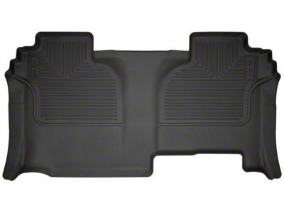 Husky Liners WeatherBeater Second Seat Floor Liner; Black (20-24 Silverado 3500 HD Double Cab)