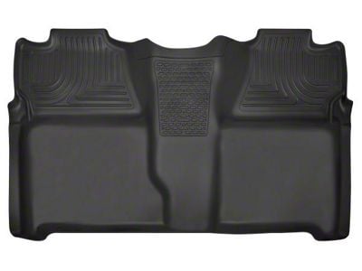 Husky Liners WeatherBeater Second Seat Floor Liner; Full Coverage; Black (07-14 Silverado 3500 HD Crew Cab)
