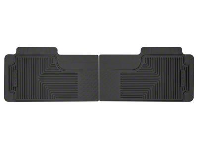 Husky Liners Heavy Duty Second Seat Floor Mats; Black (11-16 F-250 Super Duty SuperCab, SuperCrew)