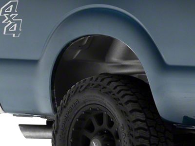 Rear Wheel Well Guards; Black (11-16 F-250 Super Duty)