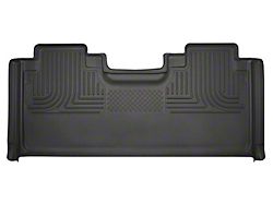 Husky Liners WeatherBeater Second Seat Floor Liner; Black (17-22 F-250 Super Duty SuperCab)