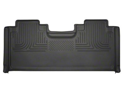 Husky Liners WeatherBeater Second Seat Floor Liner; Black (17-22 F-250 Super Duty SuperCab)