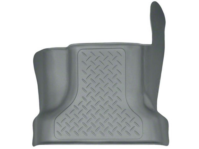 Husky Liners WeatherBeater Center Hump Floor Liner; Gray (17-24 F-250 Super Duty SuperCab, SuperCrew)