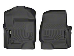 Husky Liners WeatherBeater Front Floor Liners; Black (17-24 F-250 Super Duty SuperCab, SuperCrew w/ Carpet Floors)