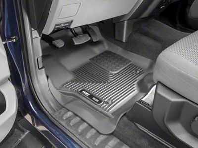 Husky Liners WeatherBeater Front and Second Seat Floor Liners; Black (17-25 F-250 Super Duty SuperCrew w/ Rear Underseat Storage)