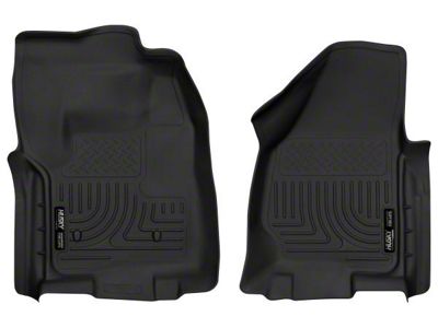 Husky Liners X-Act Contour Front Floor Liners; Black (12-16 F-250 Super Duty Regular Cab w/o Floor Shifter)