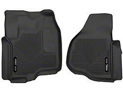 Husky Liners X-Act Contour Front Floor Liners; Black (12-16 F-250 Super Duty SuperCab, SuperCrew w/o Floor Shifter)