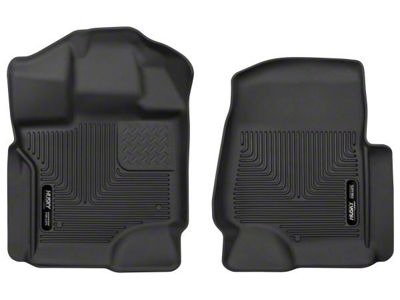 Husky Liners X-Act Contour Front Floor Liners; Black (17-22 F-250 Super Duty SuperCab, SuperCrew w/ Carpet Floors)