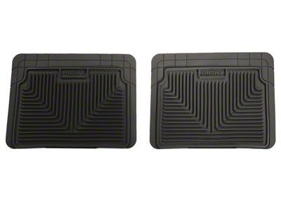 Husky Liners Heavy Duty Second Seat Floor Mats; Black (07-14 Tahoe)