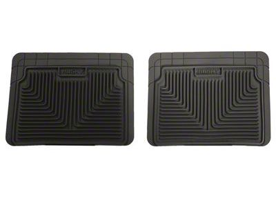 Heavy Duty Second Seat Floor Mats; Black (07-14 Tahoe)