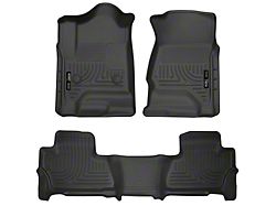 Husky Liners WeatherBeater Front and Second Seat Floor Liners; Black (15-20 Tahoe)